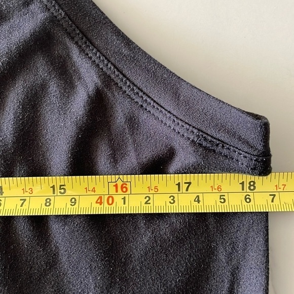 BP mock turtleneck cropped tank / pure black / L - Picture 4 of 8